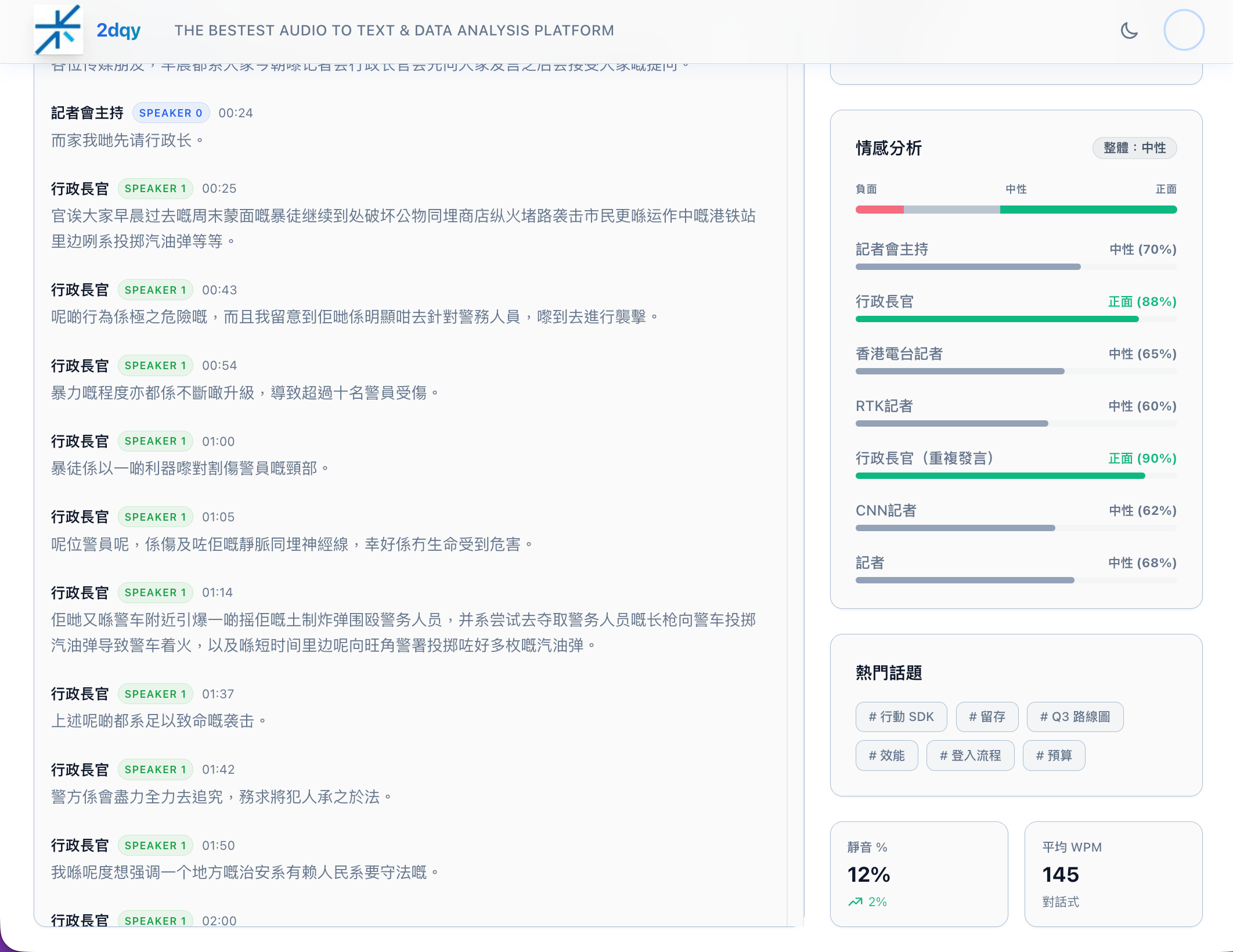 会议语音分析 项目横向图片 4